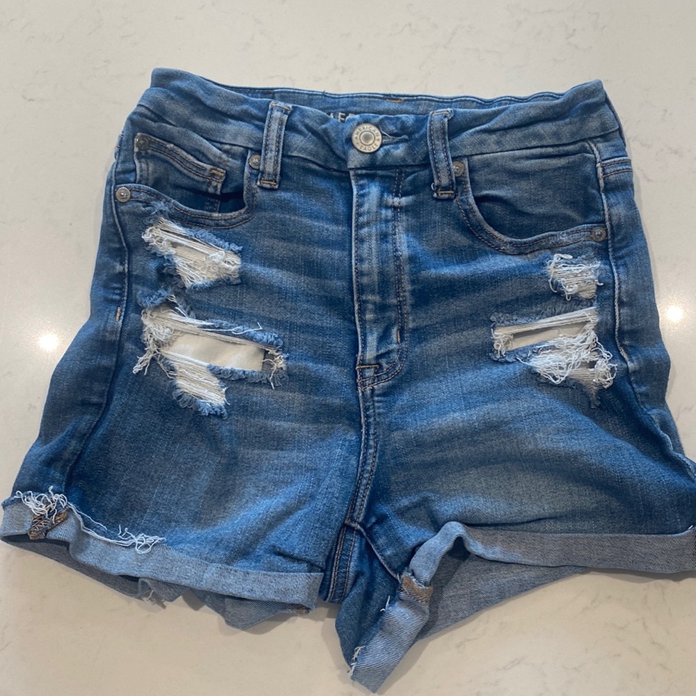 American Eagle Blue Jean Shorts